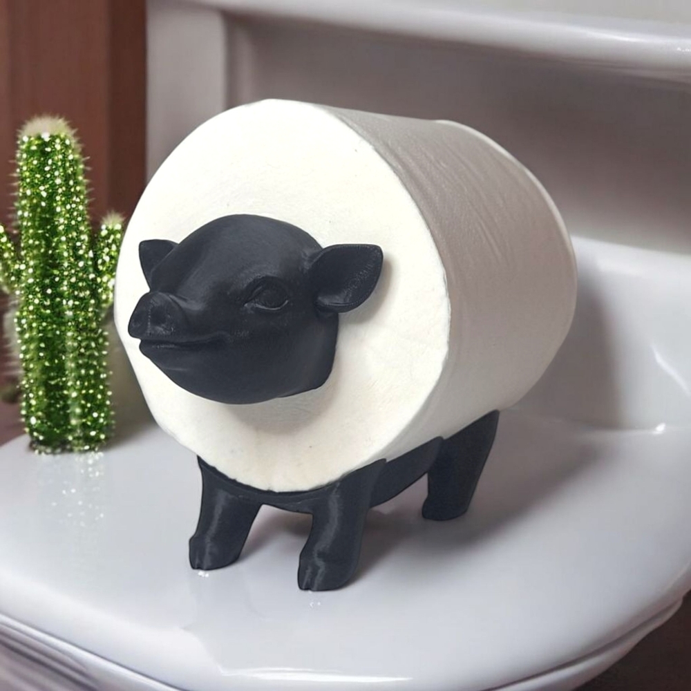 Pig Toilet Paper Holder